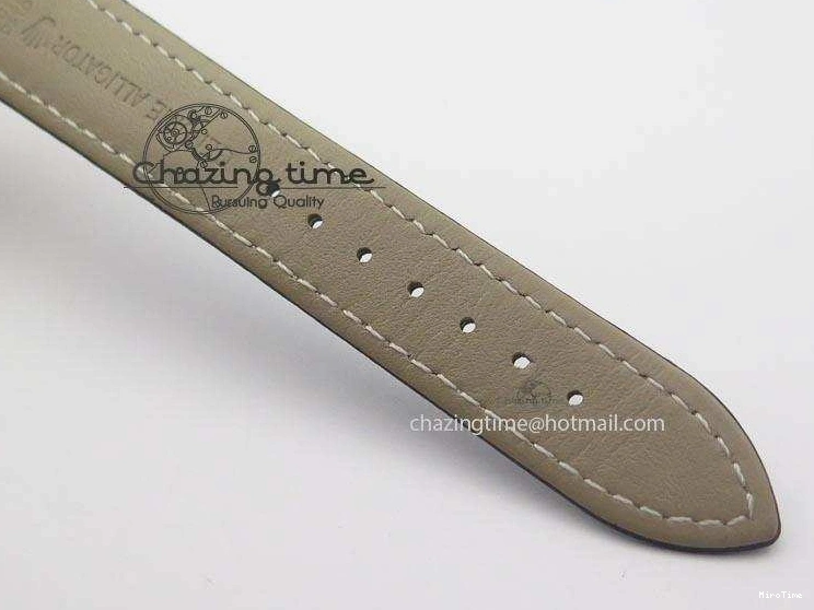 MiroTime 0103 EyeCatching Cellini Date RG Rose Gold Dial Numeral Markers On Black Leather Strap A 3884